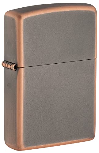 Zippo, Encendedor de Bronce rústico, diseño Atemporal y Elegante, Compacto y liviano, Encendedor Verdadero a Prueba de Viento, Ideal para Velas y fogatas, Color: Bronce Rústico