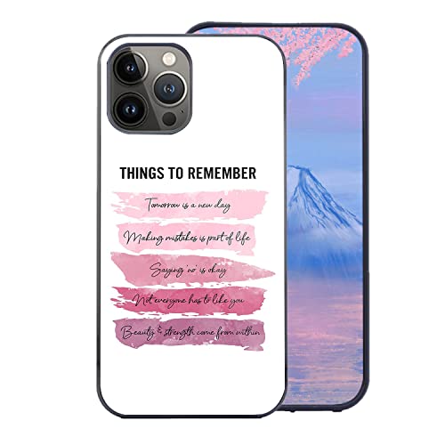 Positive Quotes Things to Remember TPU Phone Case Motivational Design Inspirational Gift for Women Girls for Galaxy S25 S24 S23 S22 FE A16 A15 A14 A54 iPhone 11 12 13 14 15 16 Pro Max