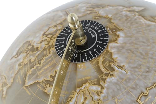 Globe terrestre marron en PVC avec manche 25x25x43 cm - 5