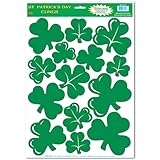 Shamrock Clings Party Accessory (1 count) (14/Sh)