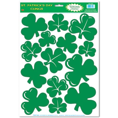 Beistle Shamrock Clings