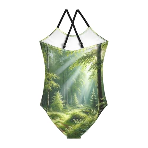 Sunshine Trees Grass Girls Bathing Suit Swimsuit Swimwear Swimsuits Summer Beach One Piece2
