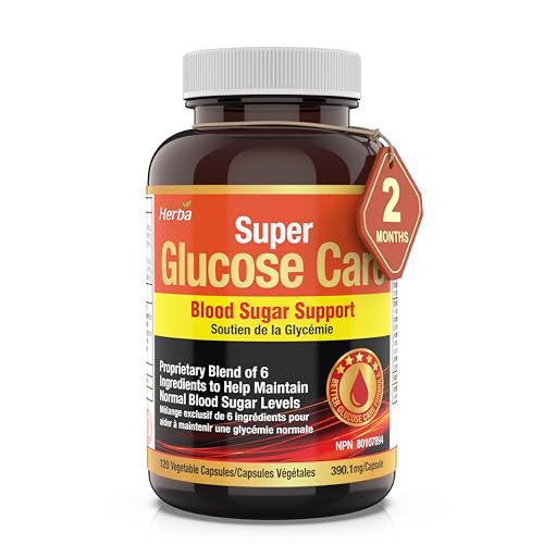 Herba Blood Sugar Control Supplement – 120 Capsules | Blood Support Pills with Bitter Melon Extract, Banaba Leaf, Chromium GTF, Cinnamon, Alpha Lipoic Acid, and Fenugreek | Helps Promote and Maintain Normal Healthy Glucose Level | Glucose Care