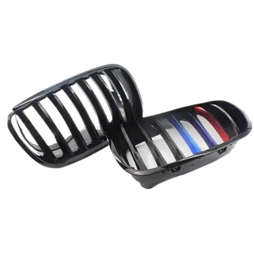 Calandre pour BMW X5 E70 X6 E71 résistant aux impacts - Grille avant noir brillant 2007-2014