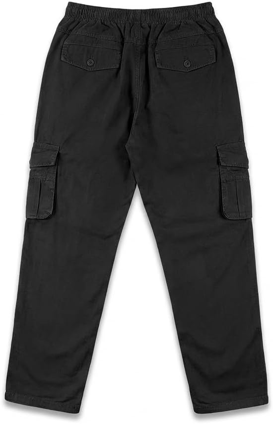 Men's Lightweight Cargo Pants with Pockets Casual Athletic Jogger Sports Outdoor Trousers Relaxed Fit Sports-Fan-Pants