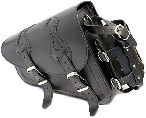 Real Leather Single Bag Saddlebag with Detachable Bottle Holder for Harley Davidson Sportster 883 1200