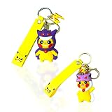 2 Bande Dessinée Porte-clés, Séries et Jeux. Porte-Clés en Silicone et ABS avec Sangle et Mousqueton en Métal. Jouet de Série de Dessins Animés et de Jeux Vidéo (2 Pièces)