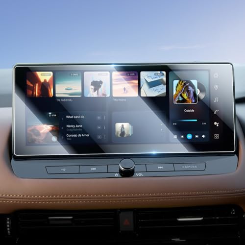 Lamicall 新型 日産 エクストレイル T33 4代目専用 ナビ保護ガラスフィルム 12.3インチ 1:1高精度カット 高透過率 9H強化ガラス フィルム 傷防止 高感度タッチ 撥水撥油 液晶保護フィルム 耐衝撃 反射防止 画面保護シート 自己吸着 貼付け簡単 スクリーン プロテクター カーナビ アクセサリー