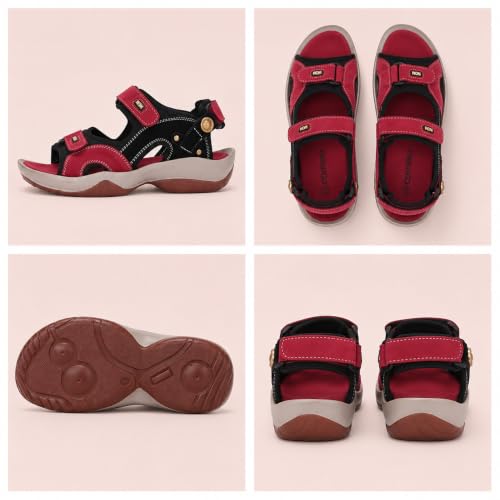 Image of Centrino Sandals for Men |Comfortable Sandals with Grip Insole & Quality|Flat Casual Sandals With Adjustable Velcro Closure For Easy Wear With Flexible Fitting And Trendy | Stylish Men's Casual Sandal With Unique Sole Design for Office & Travel (3263)