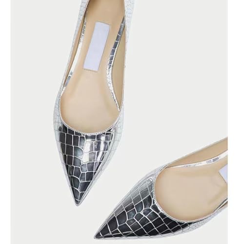 Women's Fashion Patent Leather Pointed Toe Shallow Mouth Flat Shoes Summer Closed Toe Comfort Dress Walking Flats3