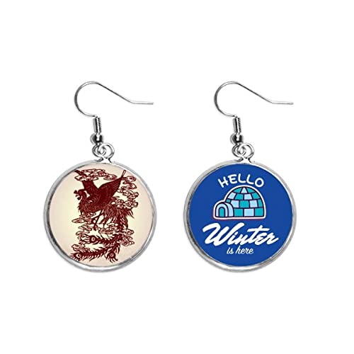 Pendientes de ave fénix chino perfectos para lucir con tus looks de invierno