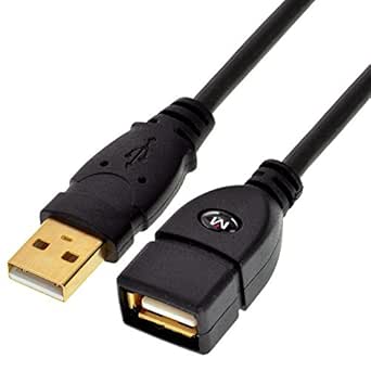 Mediabridge USB 2.0 - USB Extension Cable (6 Feet) - A Male to A Female with Gold-Plated Contacts