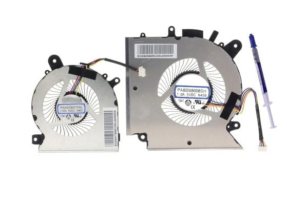 Laptop Internal CPU/GPU Cooling Fan Pair | Compatible with MSI Katana GF76, Pulse GL76, MS-17L1, GF66, 11UC, Pulse GL66 11UEK, MS-1581 Series Comes with High quality (Thermal paste)
