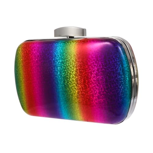 Sac de soirée arc-en-ciel FOMIYES pochette femme à paillettes multicolores