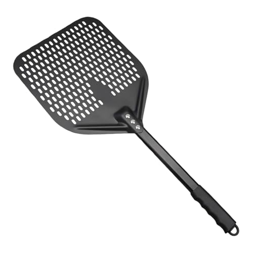 Pala per pizza, design uniformemente ventilato, 30 x 72,5 cm, spatola girevole per pizza, buccia da forno in metallo, resistente al calore, per forno, impasto, pane, casa all'aperto