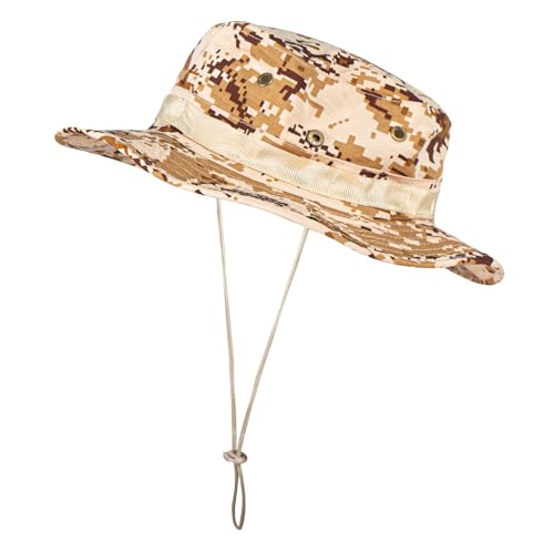 Image of Sun Hats for Men Women Boonie Hat UPF 50+ Bucket Hat Wide Brim UV Protection Fishing Hiking Safari Outdoor Hats