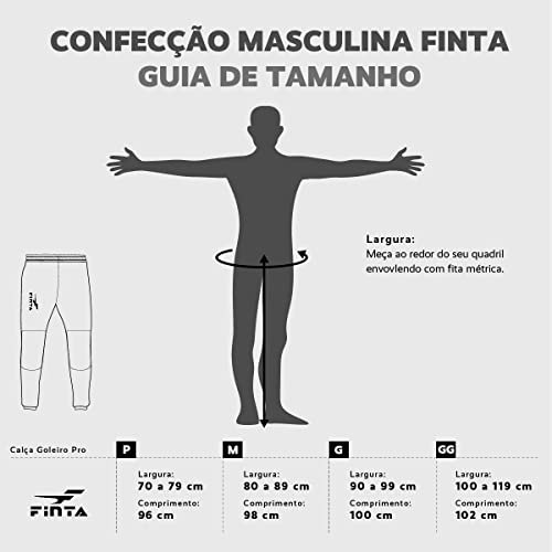 Calça De Goleiro Profissional Finta Slim Acolchoada (G)