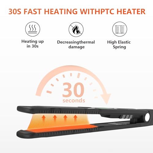 Plancha de Pelo 1 pulgada Titanio con Control de Temperatura miniatura 6