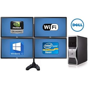 Amazon Com Complete Trading Computer System Trading Computer 4 Monitors Quad Monitor Stand Intel Core I7 4x1080p Monitors Metal Quad Stand Computers Accessories