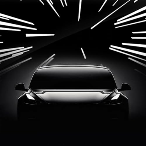 Image of Time Space Tunnel Emblem Stickers Compatible with Tesla Model 3 Y X S Cybertruck, Plaid Performance Exterior Rear Trunk Accessories Sticker Decal Decorations