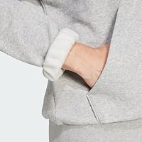 adidas Herren Essentials Feelcozy Fleece Hoodie Sweatshirt, medium Grey Heather/Black, M – Ansicht 3