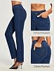 Jeans de Pierna Recta Elásticos para Mujer, Cintura Alta, Denim Moderno sin Cierre 6