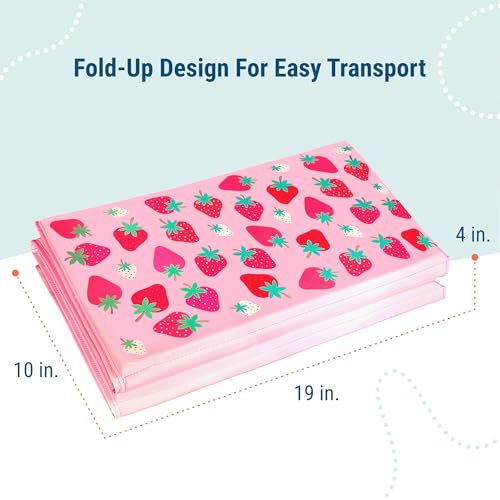 Image of Wildkin Kids Vinyl Nap Mat for Boys - Foldable Toddler Sleep Mat for Daycare, Preschool, Kindergarten & Travel, Durable & Easy to Clean, Ages 3-7, Machine Washable