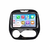 Voiture Headunit Stéréo pour Renault Captur Clio Samsung QM3 AT 2017 2020 HD Écran Tactile avec Carplay Android Auto sans Fil GPS Wi FI USB Bluetooth RDS Radio Caméra, FM, 4 Nuclear 1G+32G