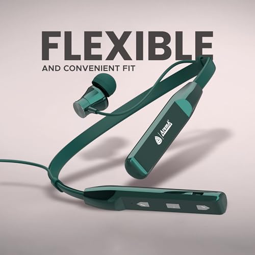 Image of AROMA NB119 Tune Upto 48 Hours Playtime*, Fast Charging, Dual Pairing, Bluetooth Neckband