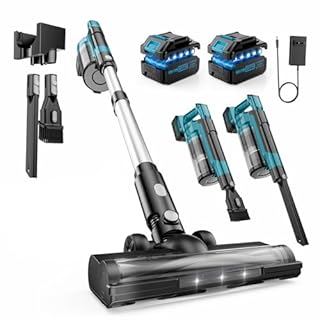 700W/60KPA Aspirateur Balai sans Fil 70min, 2.0 L Aspirateur sans Fil Puissant avec Rechargeable Support Mural, Brosse Anti-Enmêlement Améliorée et OLED Écran Tactile, pour Sols Durs/Animaux/Voiture