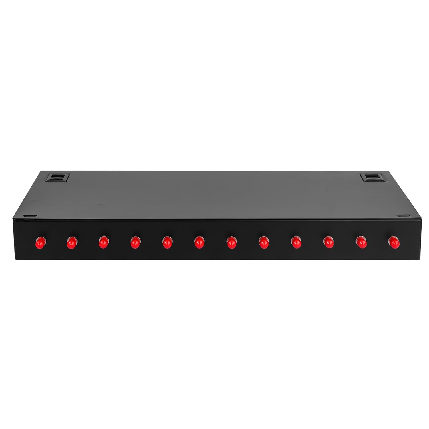 Xunsomten- 12 Port ST Rack Mount Enclosure Box & Splice Trays Fiber Cables Kit (Include Pigtail & Couplers)