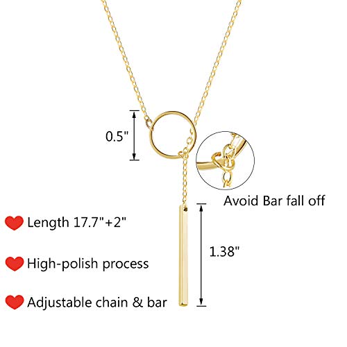 choice of all Lariat Necklace for Women Rose Gold Necklaces for Women Slip Chain Necklace Dainty Long Necklace Y-Shaped Pendant Necklace Trendy Chain Gold Jewelry for Women4