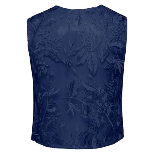 Kids Girls Embroidery Dance Top V Neck Sleeveless Waistcoat Vest Lightweight Zipper Outerwear4