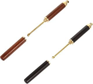 2 Pcs Spoon Chinese Picking Digger Cleaning Tools Pick Earwax Spoon Wax Picker Care Tools Wax Scraper Pure Copper Cleaner Small Head