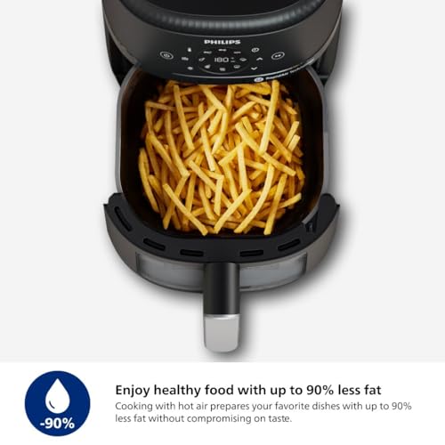 Philips 2000 Series Airfryer, RapidAir Technology, 13-in-1 Ways to Cook, 4.2L Capacity, Healthier Meals Up to 90% Less Fat, Easy to Clean, Dishwasher Safe, Touchscreen Control, HomeID App (NA221/00) by Philips - Image 8