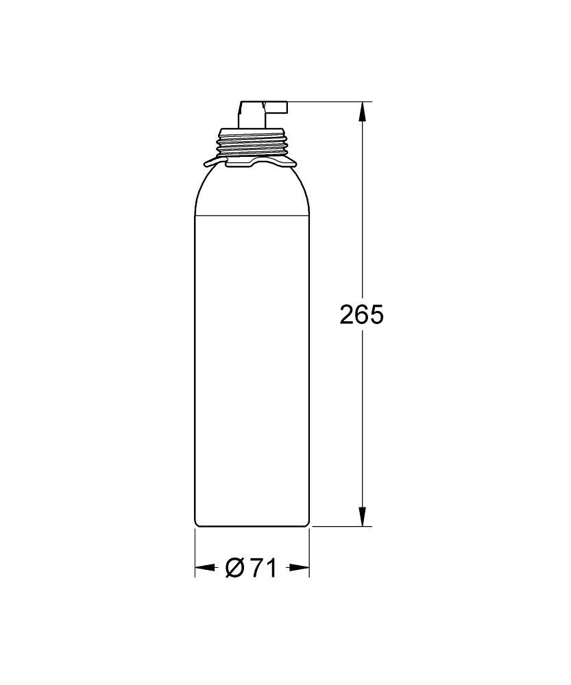 GROHE Blue, Cartucho de limpieza (para Blue Pure, Home & Professional, 100% desinfección y limpieza del enfriador y el cabezal del filtro, incluye cabezal pulverizador, sin adaptador) 40434001
