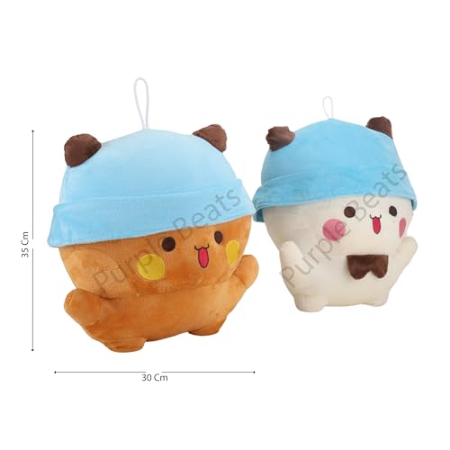 Image of Purple Beats Bubu Dudu Soft Toys | Bubu Dudu Plush | Bubu Dudu Teddy | Bubu Dudu Products (Big 35 CM)(Bag not Included)
