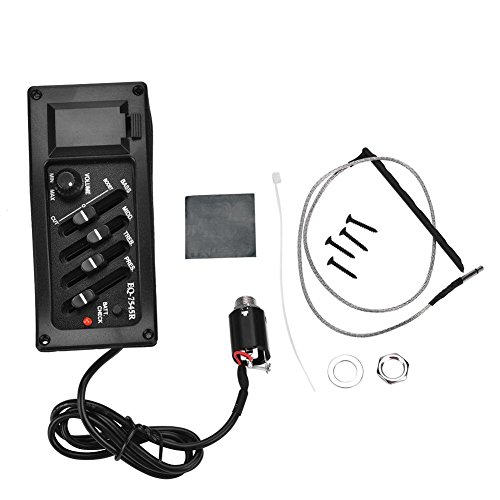 Tbest 4-Band EQ Gitarren-Equalizer Tonabnehmer