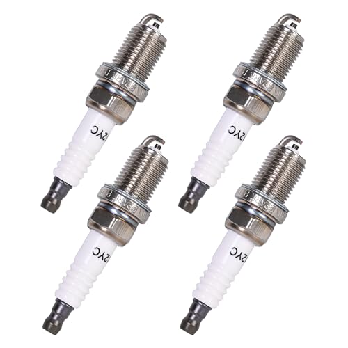 RC12YC Spark Plug 4-Pack for Briggs and Stratton 491055 491055S 692051 792015 72347GS 805015 499608 491055T 694385 5066 Kohler 12 132 02-S Lawn Mower Engine