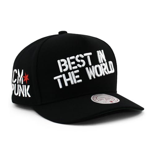 CMパンクモデル ミッチェル＆ネス WWE キャップ スナップバック STATEMENT PRO SNAPBACK CAP MITCHELL&NESS CM PUNK プロレスミッチェルアンドネス ブラック [並行輸入品]のサムネイル