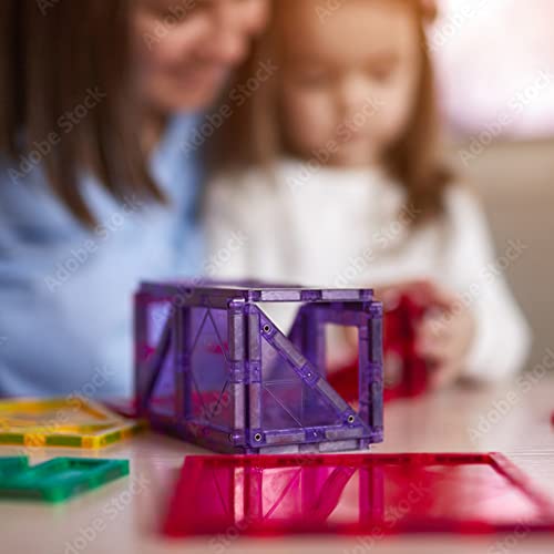 60 Pcs 3D Magnetic Blocks Magnetic Tiles - Magnet Building Tiles | Magnetic Tiles Toy Building Sets | Magnetic Building Blocks | Kids Magnet Toys For Kids | Magnetic Tiles For Kids | Magna T Blocks #TOP4
