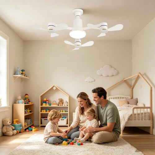 Fandelier LED ventilador de techo con luces y función memoria interior 3