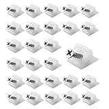 Hazrcvr Rückwandschrauben 100 Stück Kunststoff Rückwandverbinder Schrankrückwand Schubladen Keile Reparatur Keile Befestigungen der Schrankrückwand Schrankrückwand Befestigung mit Schrauben