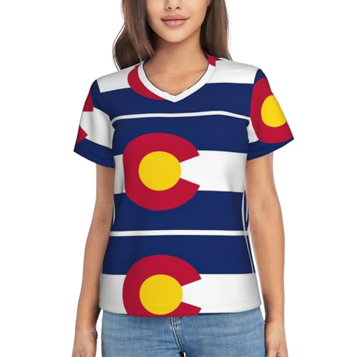 T-shirt activewear femme Colorado col en V maillot sport
