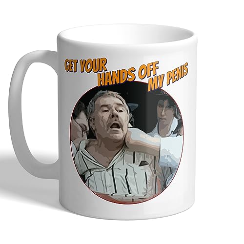 I Love Mugs - Get Your Hands Off My Penis - Democracy Manifest - Funny Viral Video Mug, Ceramic, 11fl.oz.