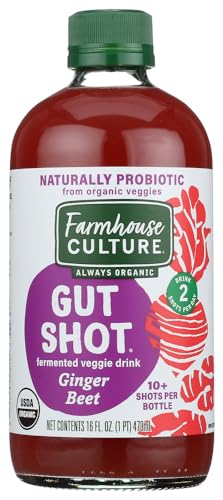 Farmhouse Culture Gut Shot, Ginger Beet, 16 Ounce (pack Of