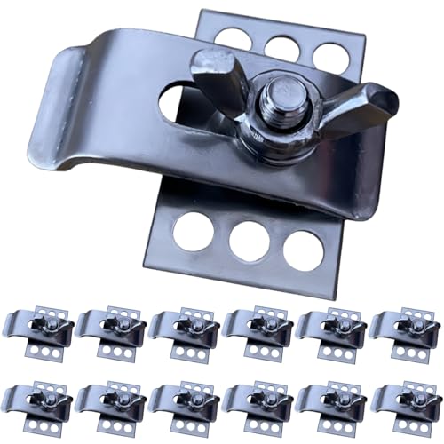 (Package Of 12) SUS 304 Stainless Undermount Sink Bracket Clip. Universal Heavy Duty Epoxy Undermounting Sink Wash/wash Basin Support Clamps