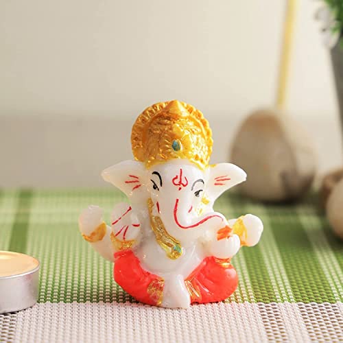CraftVatika Ganesha Idol for Car Dashboard,Home Decor, Ganesh Mur...