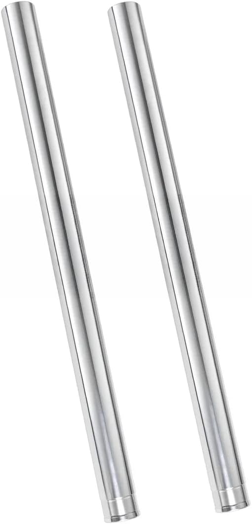 Front Fork Inner Tubes Silver Pipes Stanchion Pair Compatible For Yamaha FZ6 2004-2007 2005 06 43x590mm Motorcycle Accessories