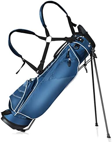 Tangkula Golf Stand Bag, Lightweight Organized Golf Bag, Easy Carry Shoulder Bag with 3 Way Dividers and 4 Pockets for Extra Storage